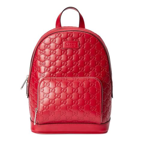 red gucci backpack cheap|gucci leather backpack purse.